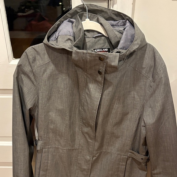 Kirkland Signature Gray Women's Trench Coat - Picture 2 of 16